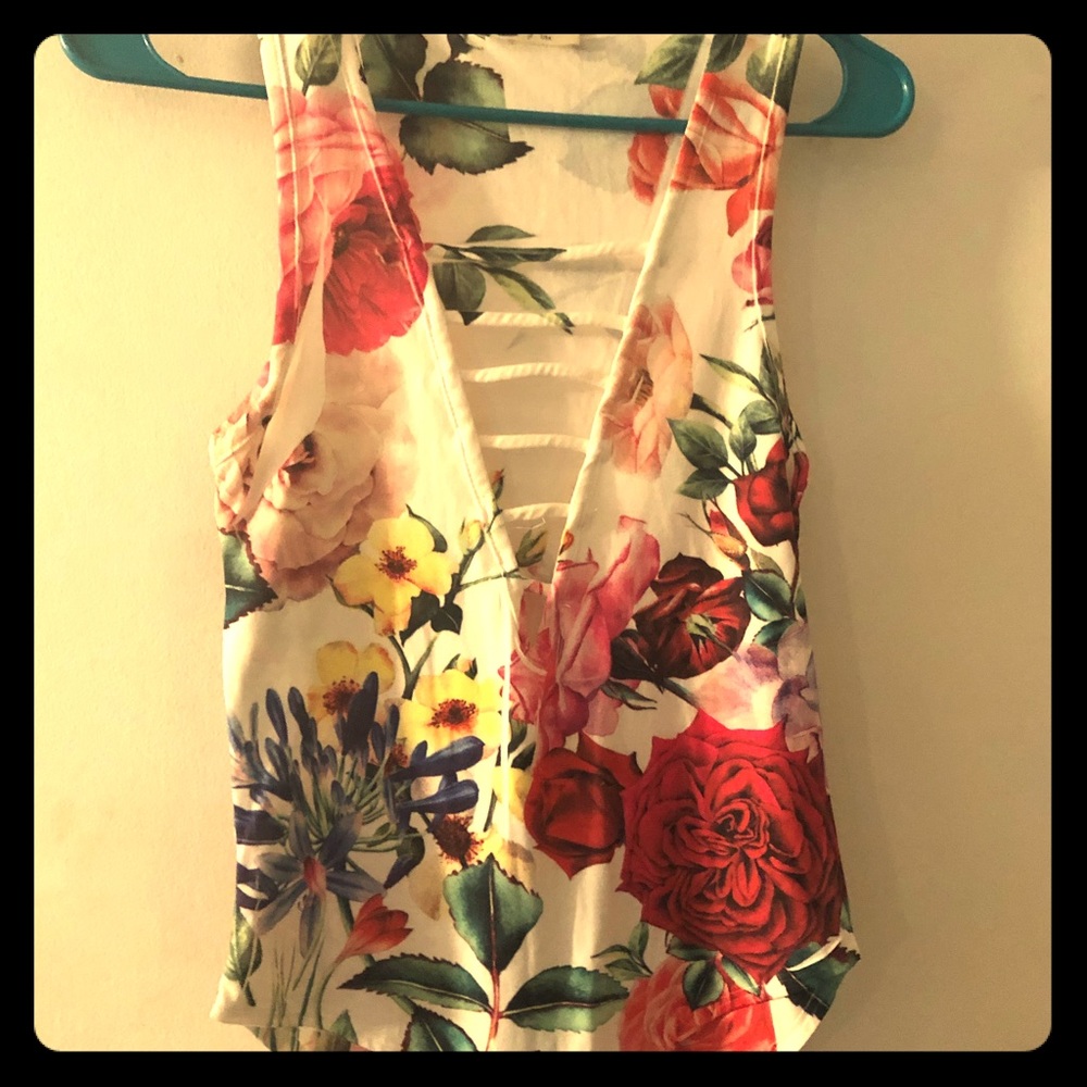 Floral Print Bodysuit